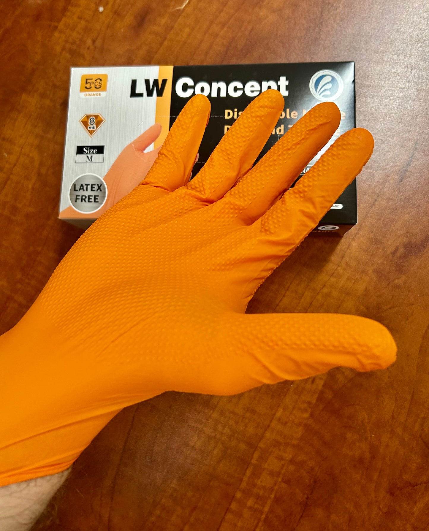 Living Water Concept Dimond Texture - Nitrile Glove