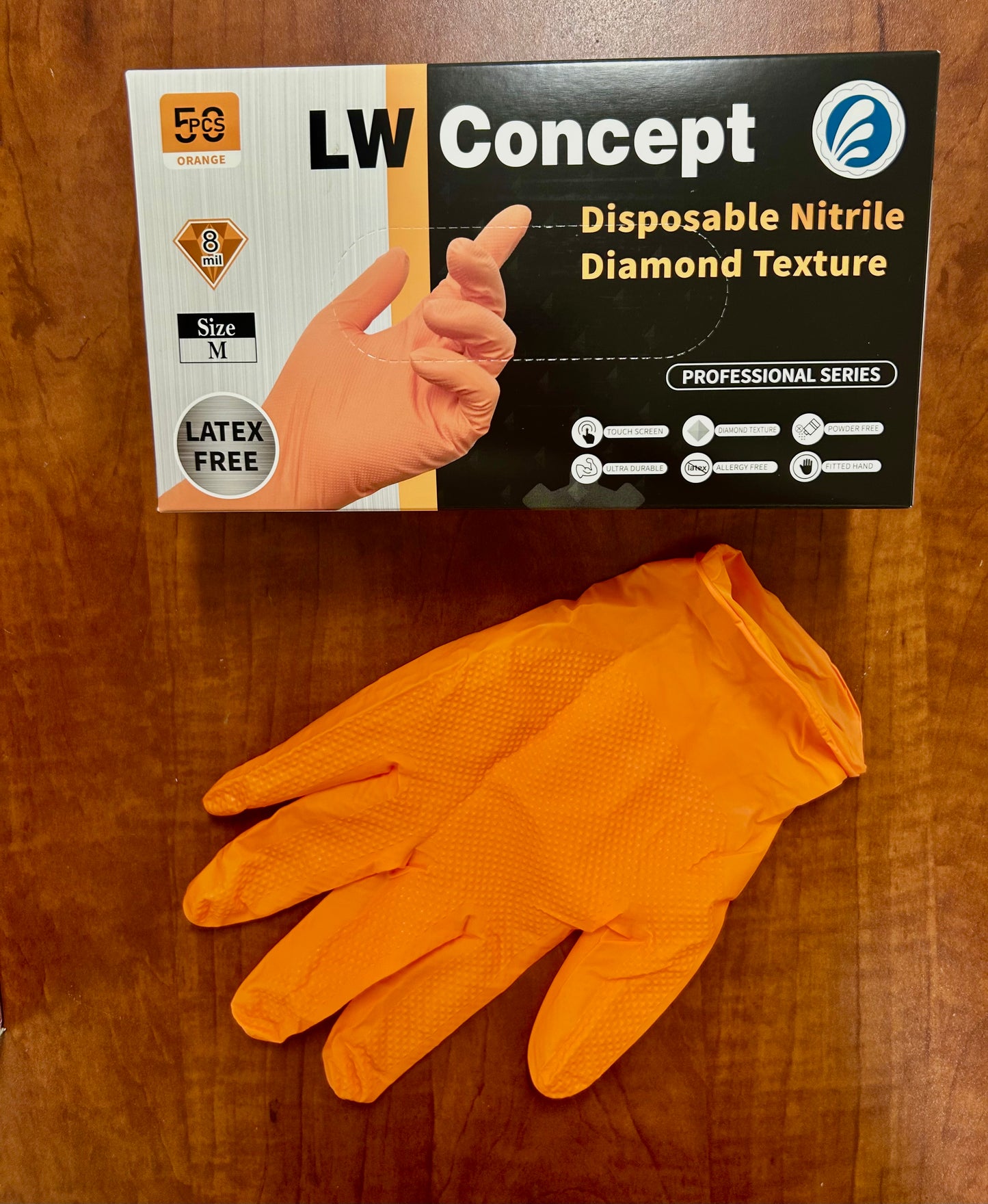 Living Water Concept Dimond Texture - Nitrile Glove